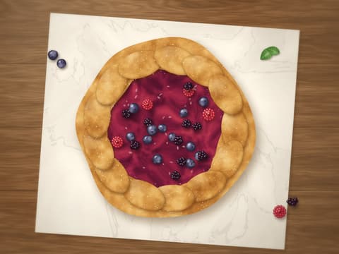 A summer berry galette
